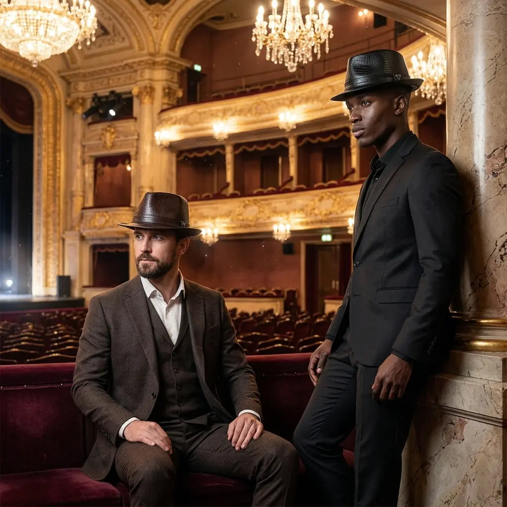 Toulouse Genuine Leather Trilby Hat