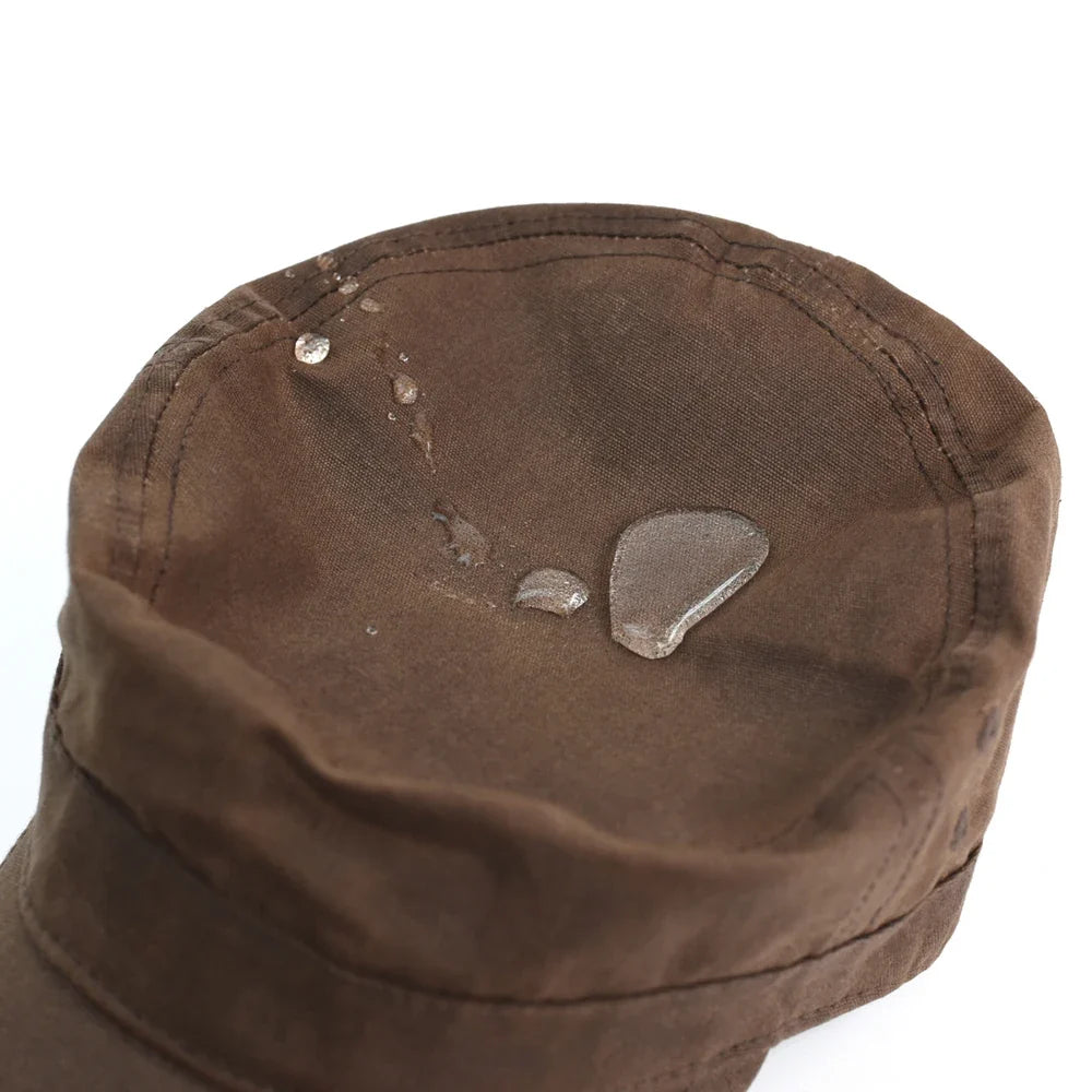 Toulouse Waterproof Distressed Cotton Army Cap