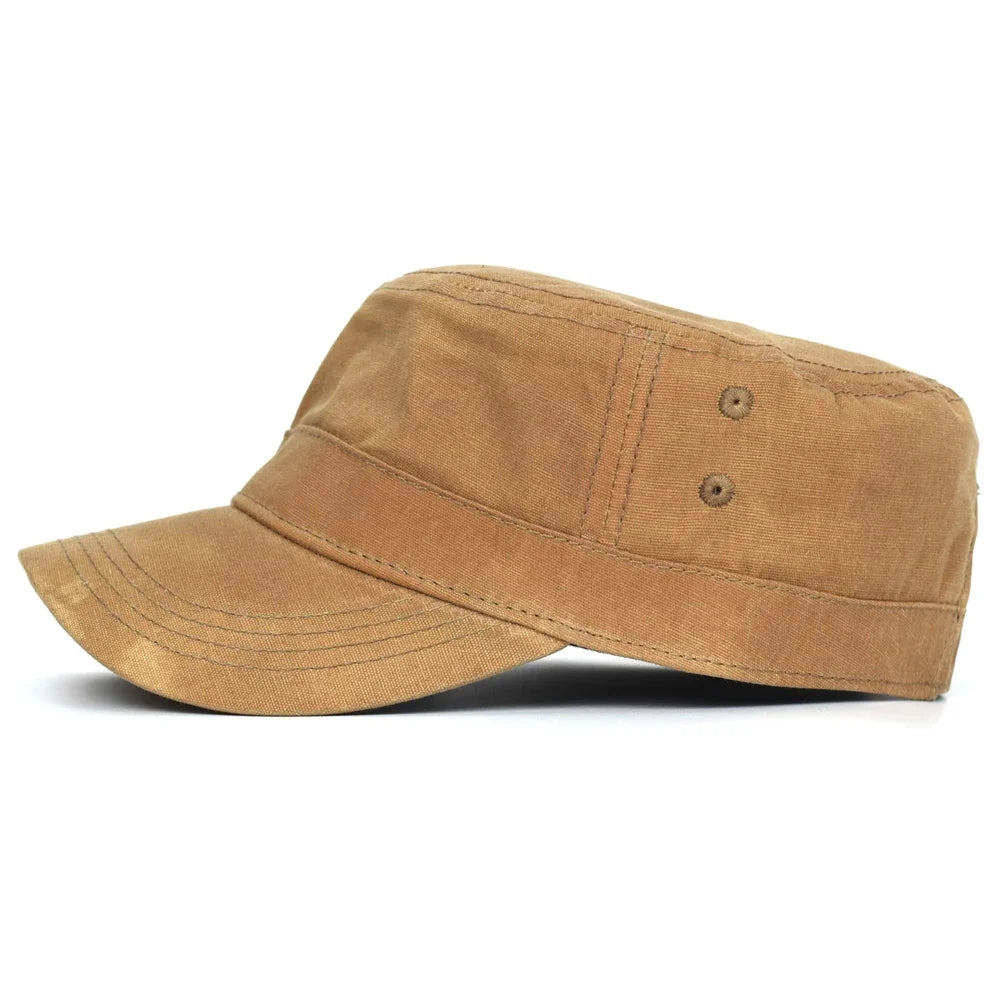 Toulouse Waterproof Distressed Cotton Army Cap