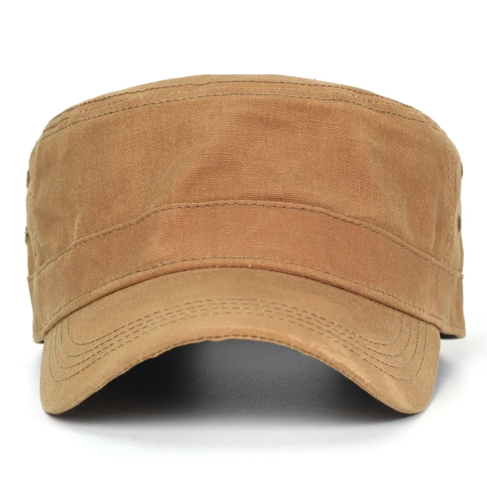 Toulouse Waterproof Distressed Cotton Army Cap