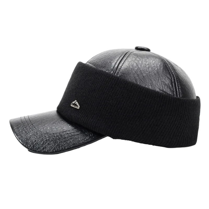 Toulouse Winter Thermal Leather Baseball Cap