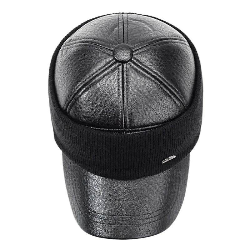 Toulouse Winter Thermal Leather Baseball Cap