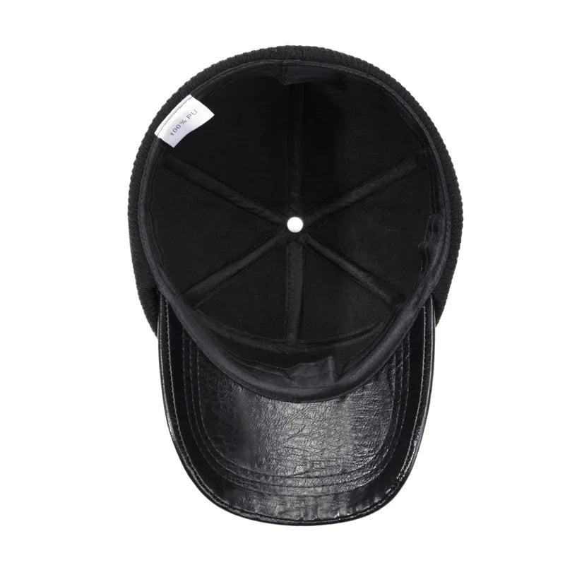 Toulouse Winter Thermal Leather Baseball Cap