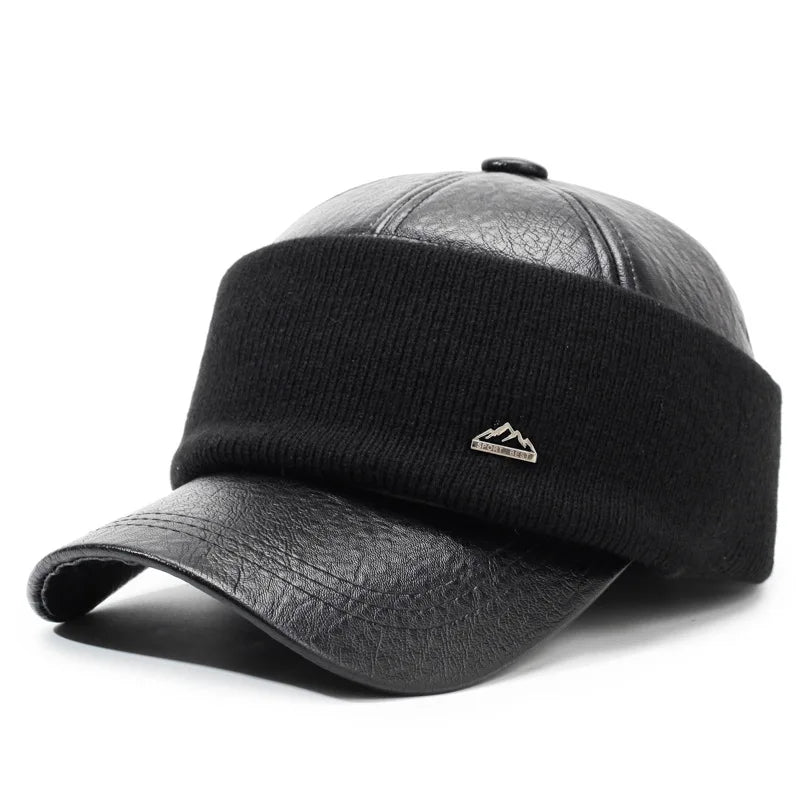 Toulouse Winter Thermal Leather Baseball Cap