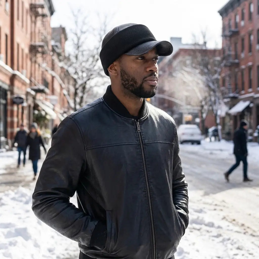 Toulouse Winter Thermal Leather Baseball Cap