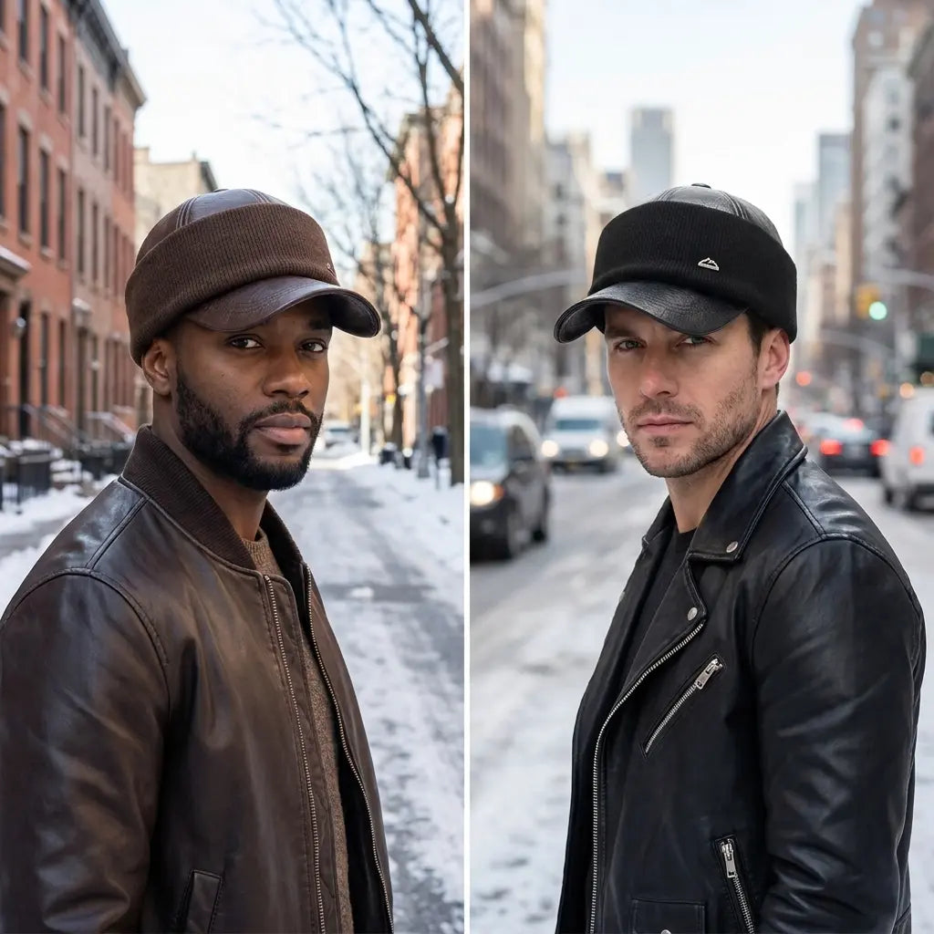 Toulouse Winter Thermal Leather Baseball Cap