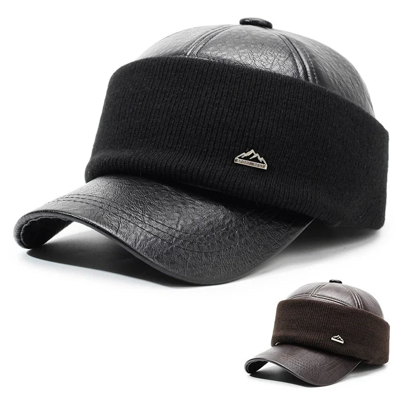 Toulouse Winter Thermal Leather Baseball Cap