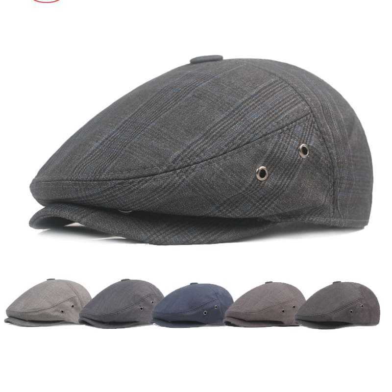 Toulouse Retro Tartan Flat Cap
