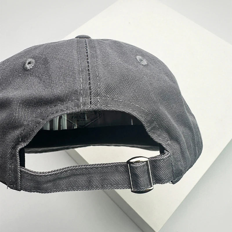 Travelling Washed Cotton Short Brim 6-Panels Baseball Cap