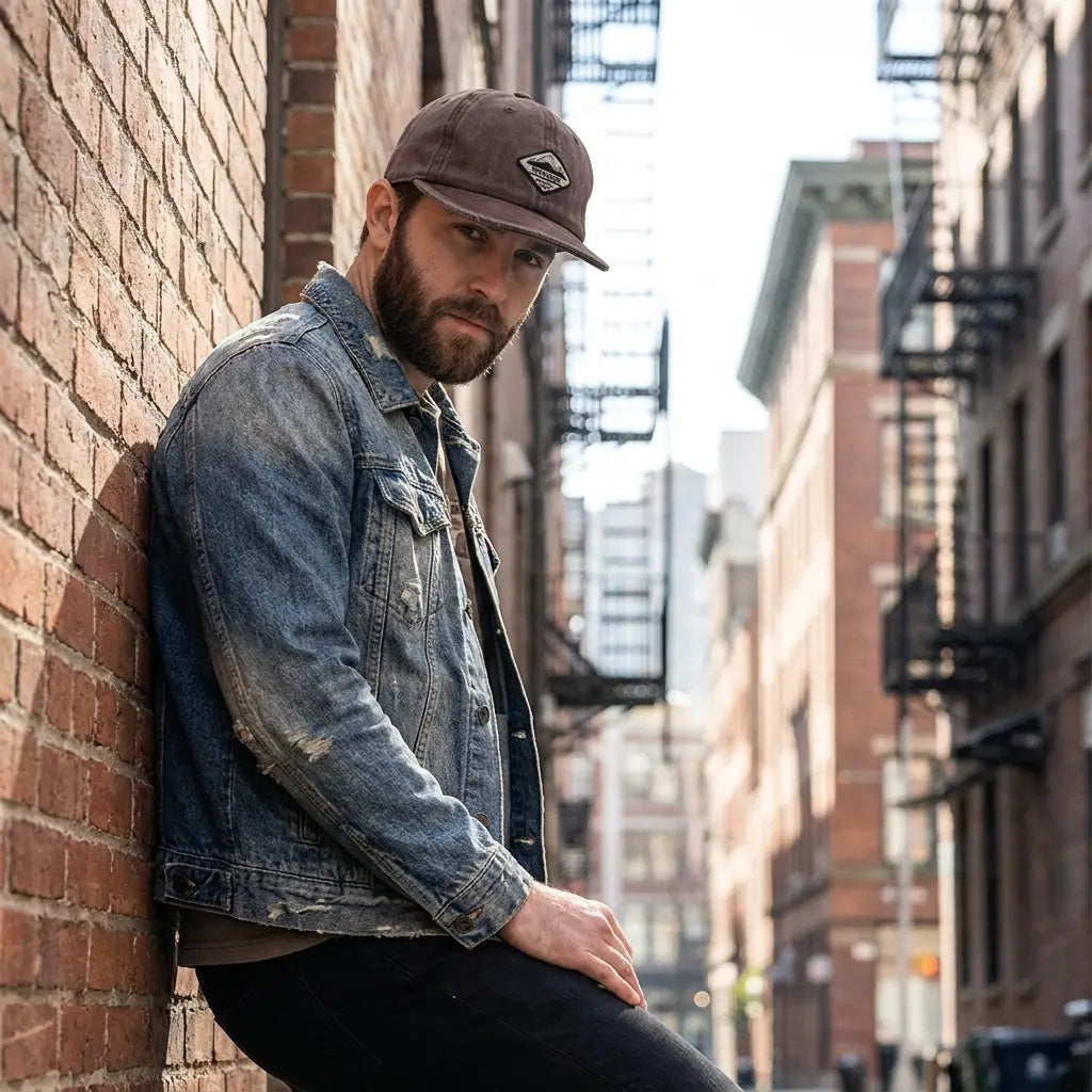 Travelling Washed Cotton Short Brim 6-Panels Baseball Cap