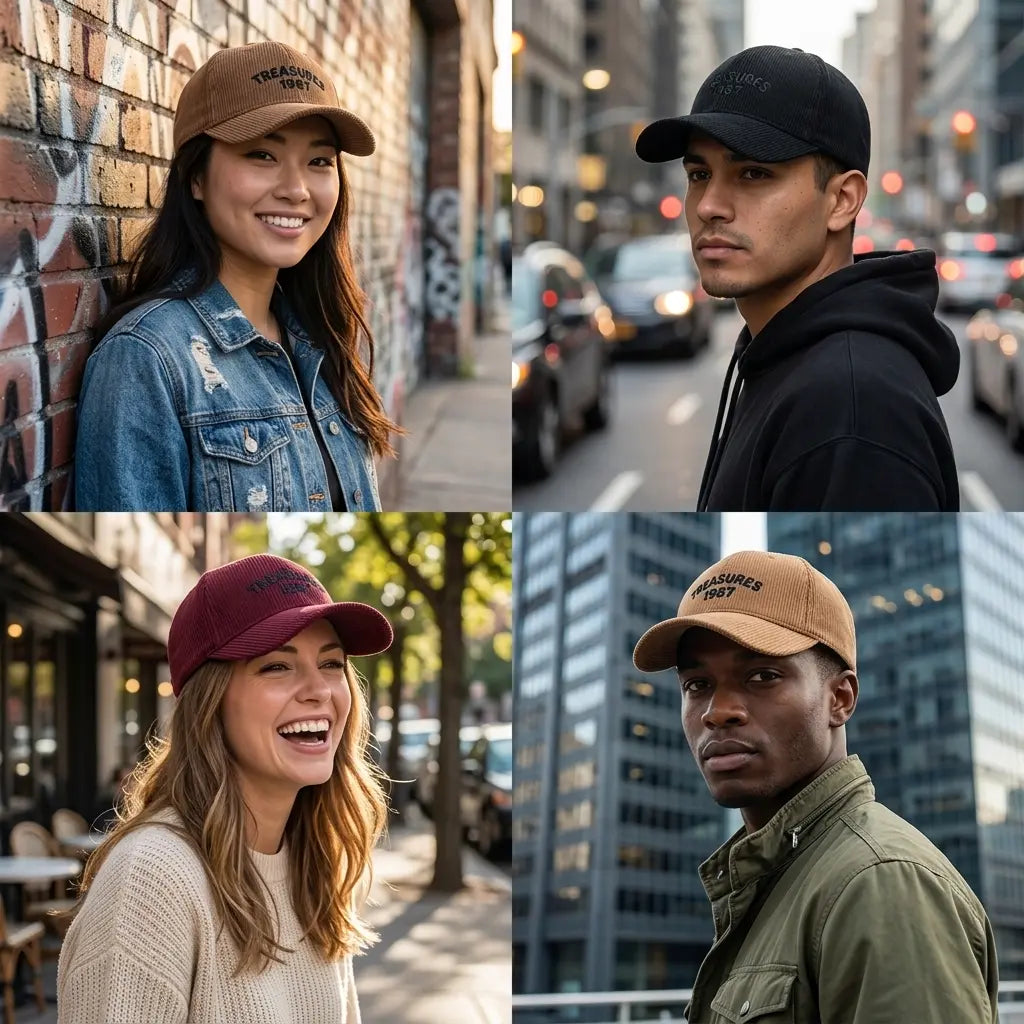 Treasures 1987 Corduroy Baseball Cap