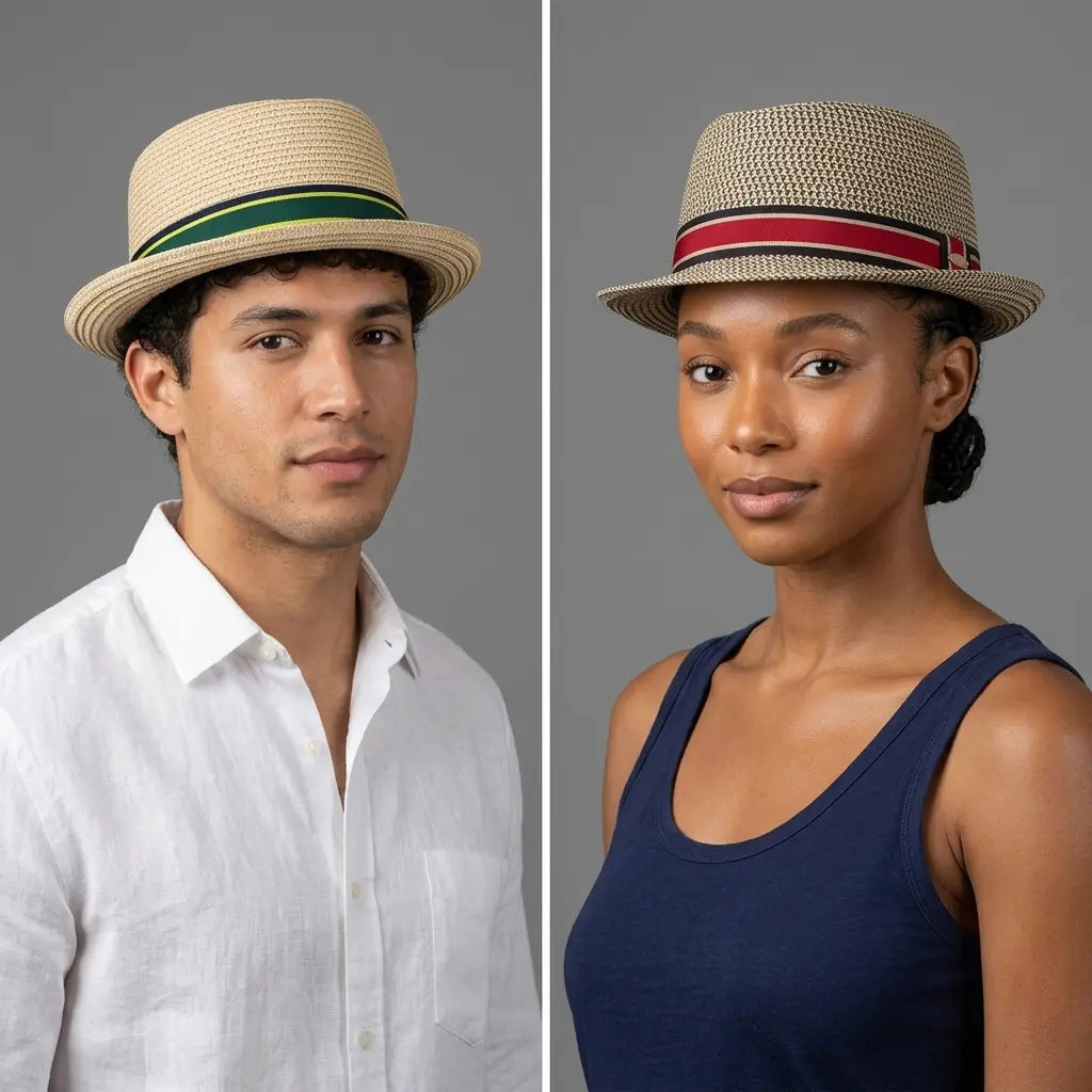 Trento Summer Breathable Straw Trilby Hat