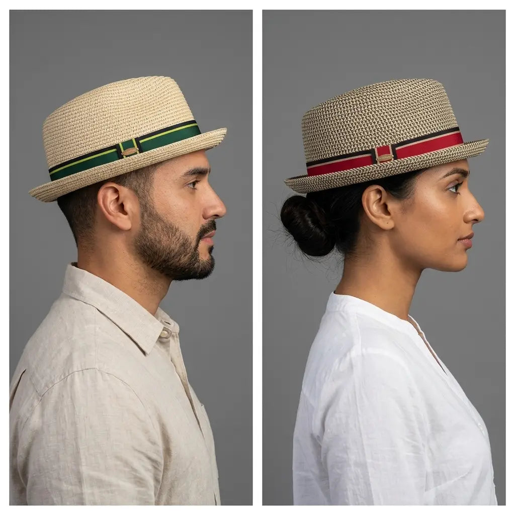 Trento Summer Breathable Straw Trilby Hat