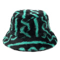 Tribal Symbols Fur Bucket Hat