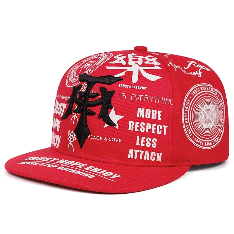 Trust Hope Enjoy Gothic Snapback Cap