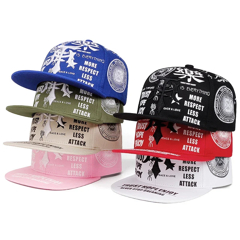 Trust Hope Enjoy Gothic Snapback Cap