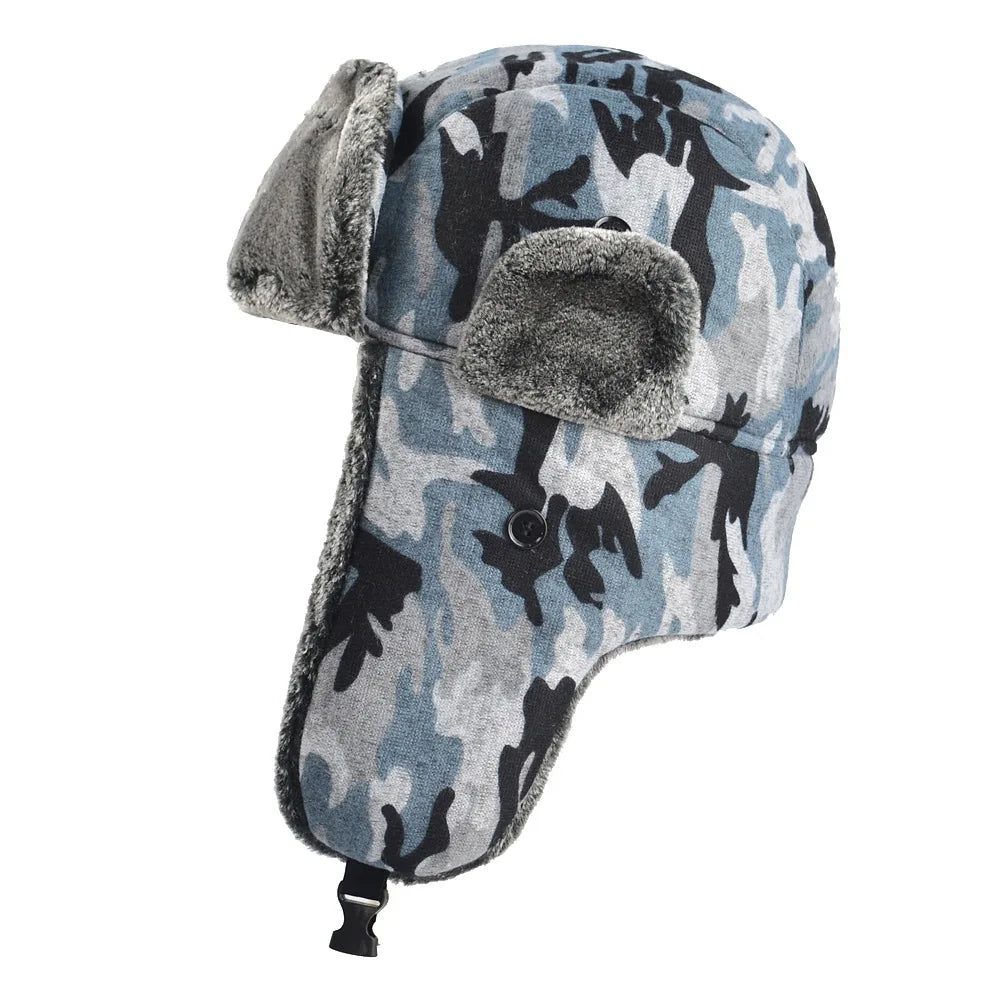 Tucson Winter Fur Camouflage Bomber Hat