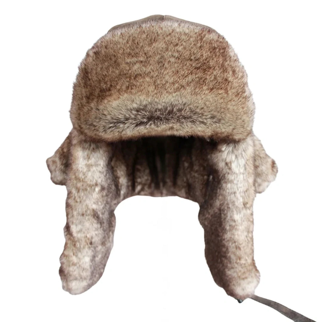Twin Cities Leather Fur Ushanka Bomber Hat