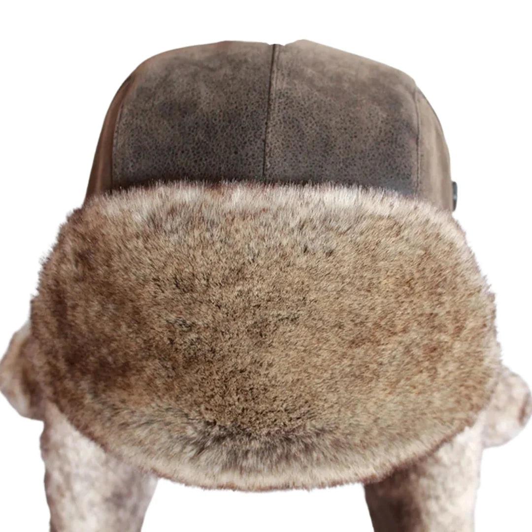 Twin Cities Leather Fur Ushanka Bomber Hat