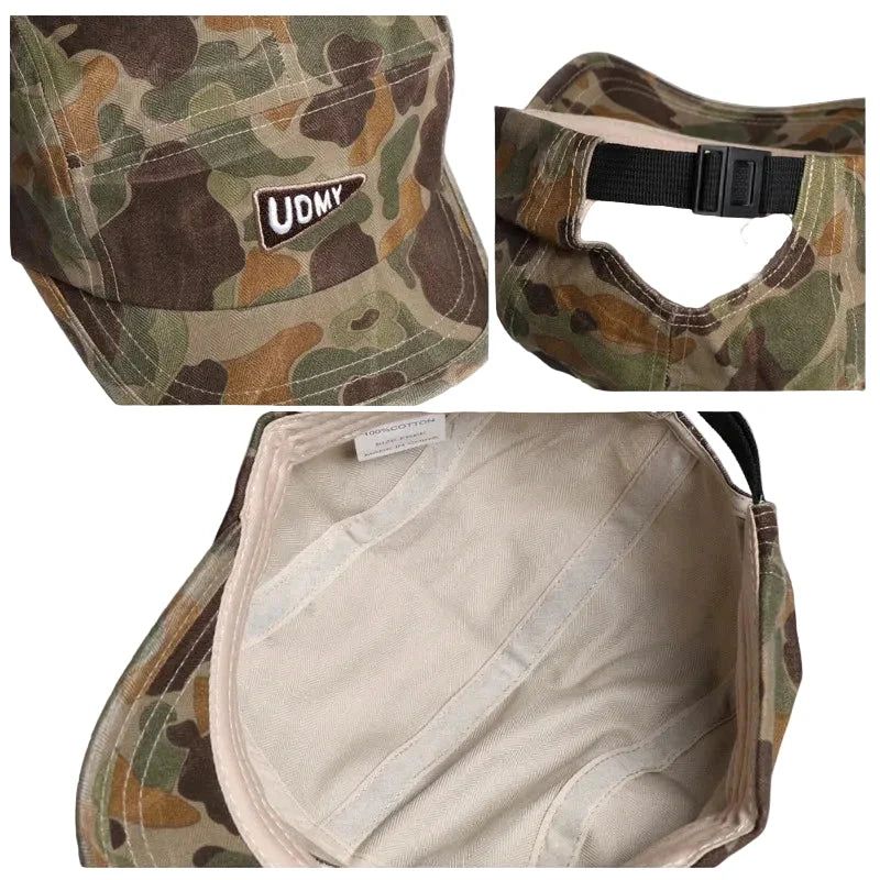 UDMY Vintage Camouflage 5-Panels Cap