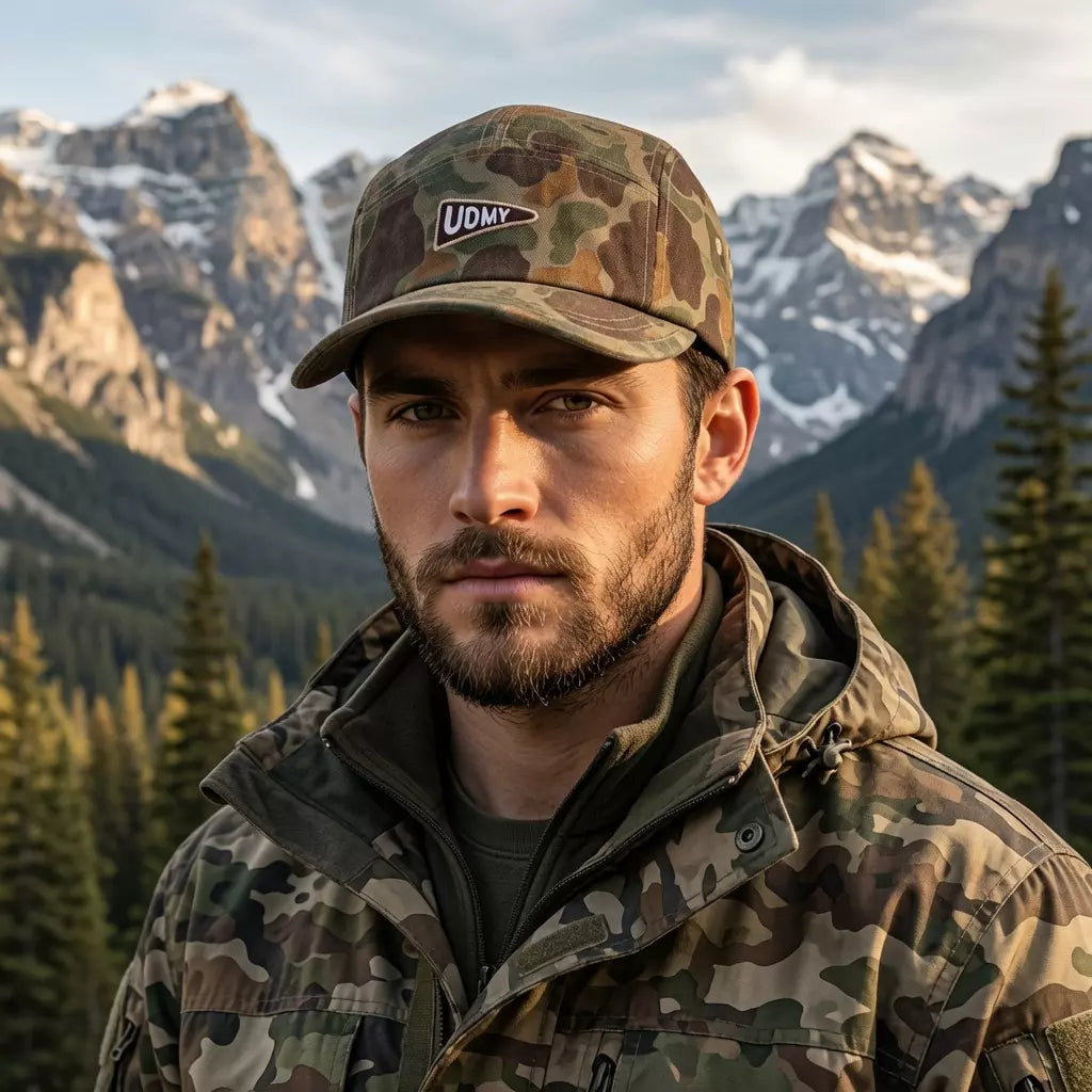 UDMY Vintage Camouflage 5-Panels Cap
