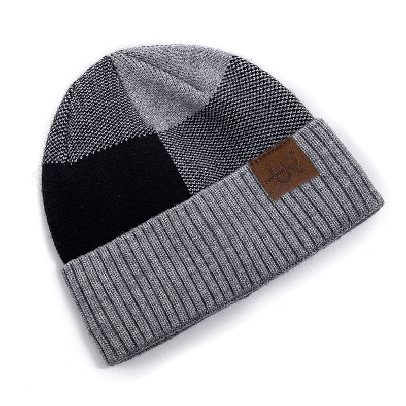 UR Patchwork Knitted Beanie