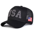 USA Flag Embroidered Trucker Cap