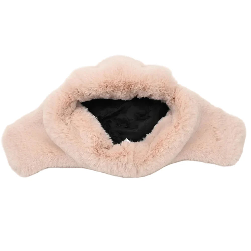 USA Flag Winter Knitted Fur Bomber Hat