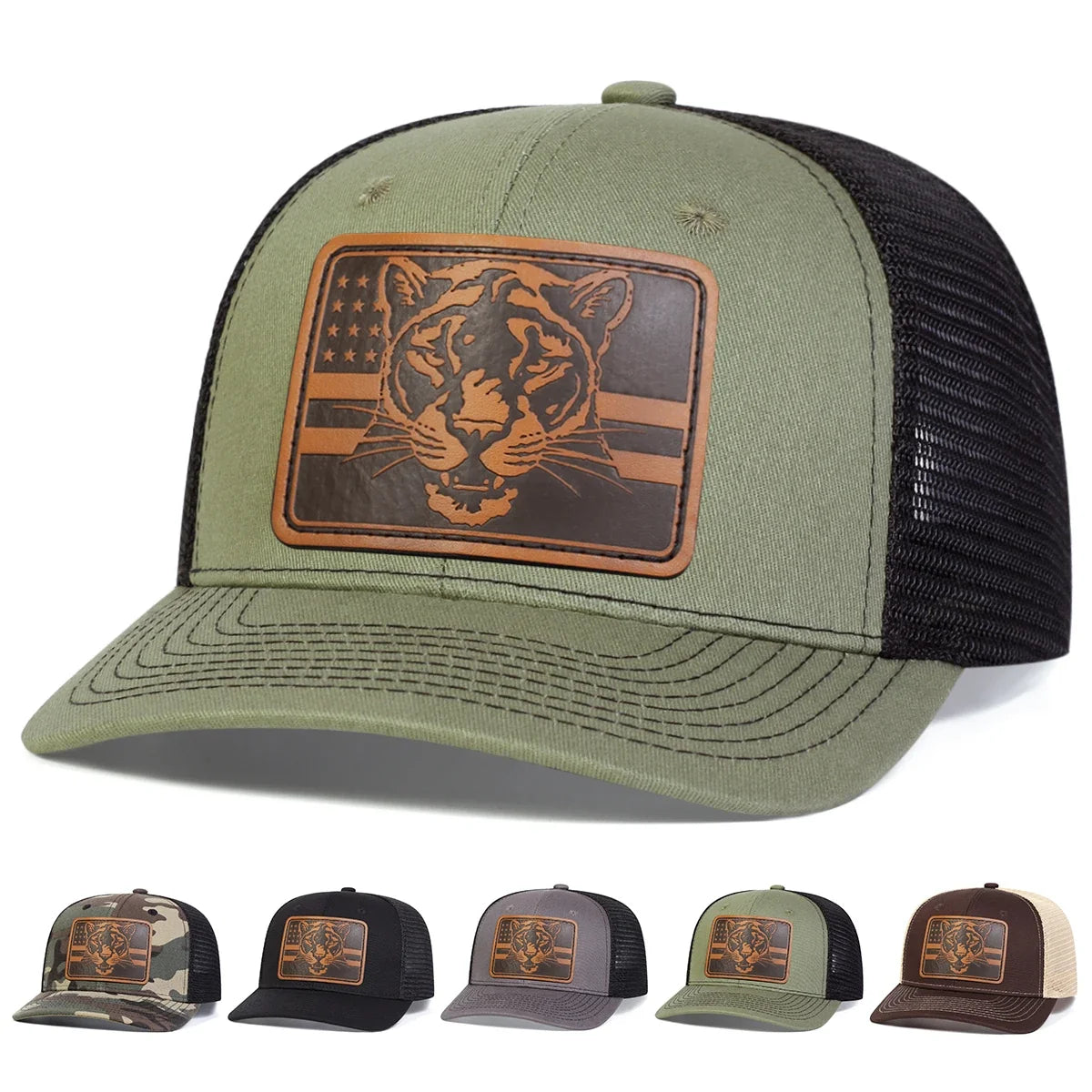 USA Tiger Trucker Snapback Cap