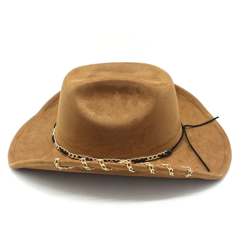 Unchained Rings Leather Cowboy Hat