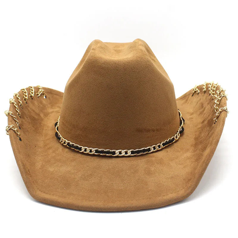 Unchained Rings Leather Cowboy Hat