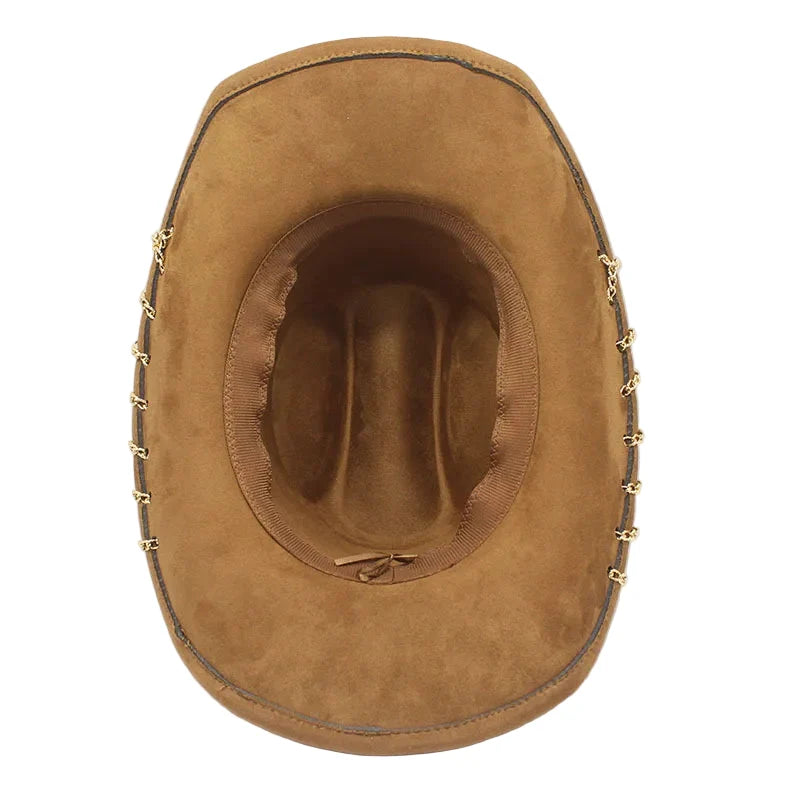 Unchained Rings Leather Cowboy Hat