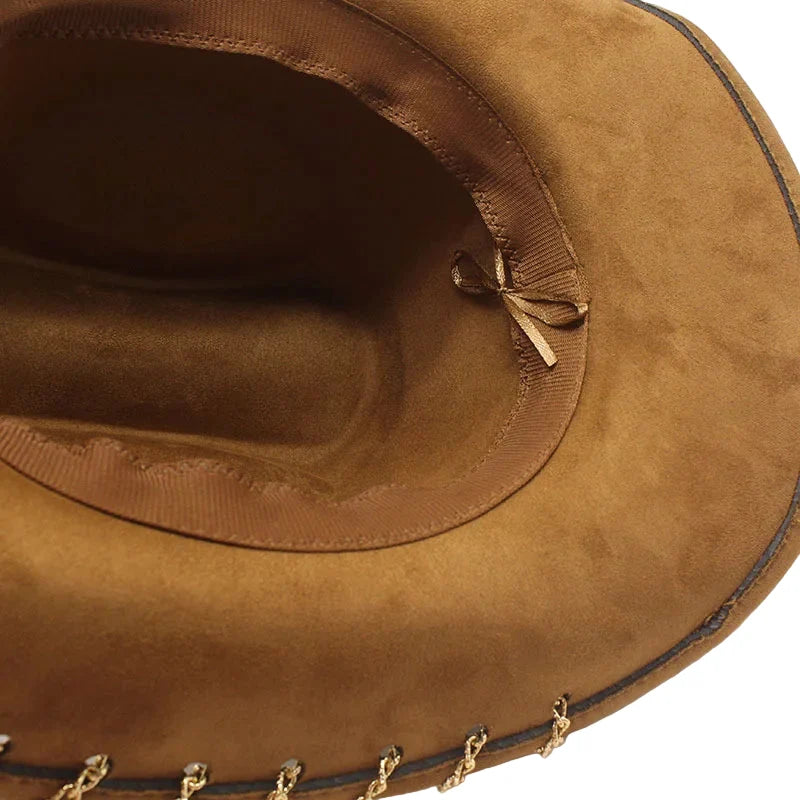 Unchained Rings Leather Cowboy Hat