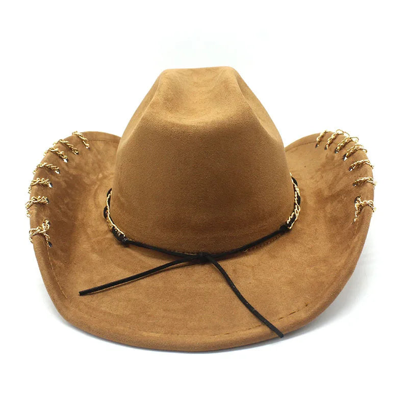 Unchained Rings Leather Cowboy Hat