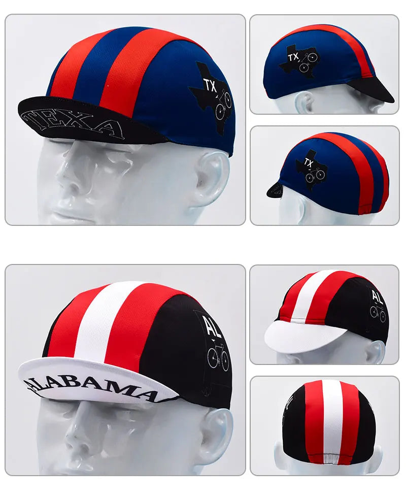United States Retro Breathable Cycling Cap
