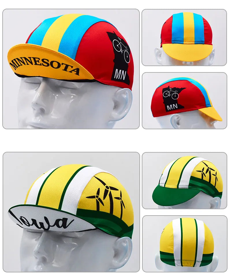 United States Retro Breathable Cycling Cap