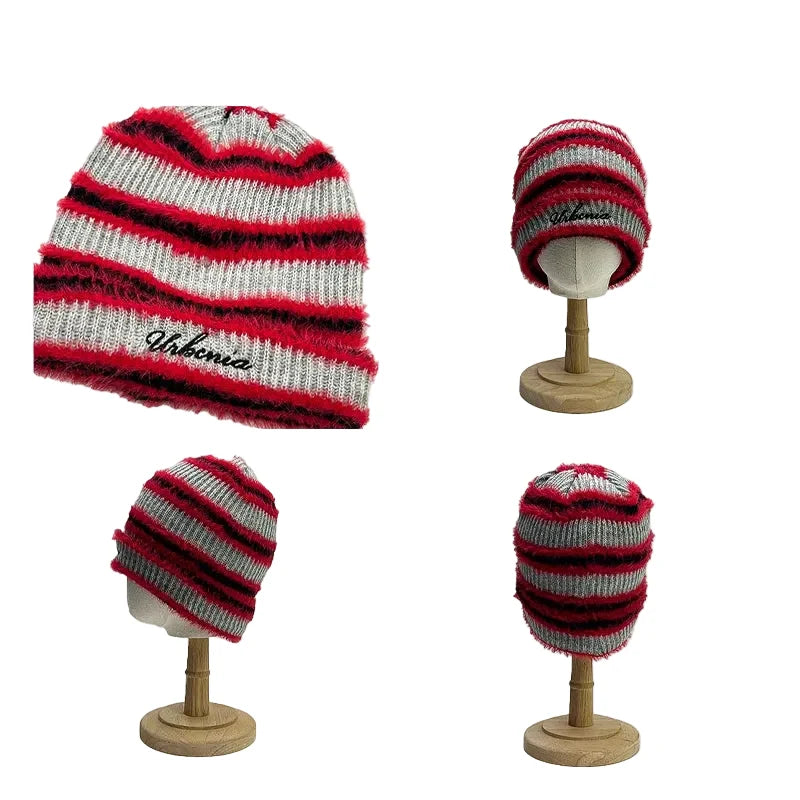 Urbania Knitted Striped Beanie