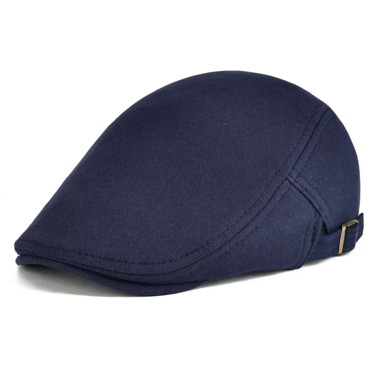 Vancouver Adjustable Plain Cotton Flat Cap