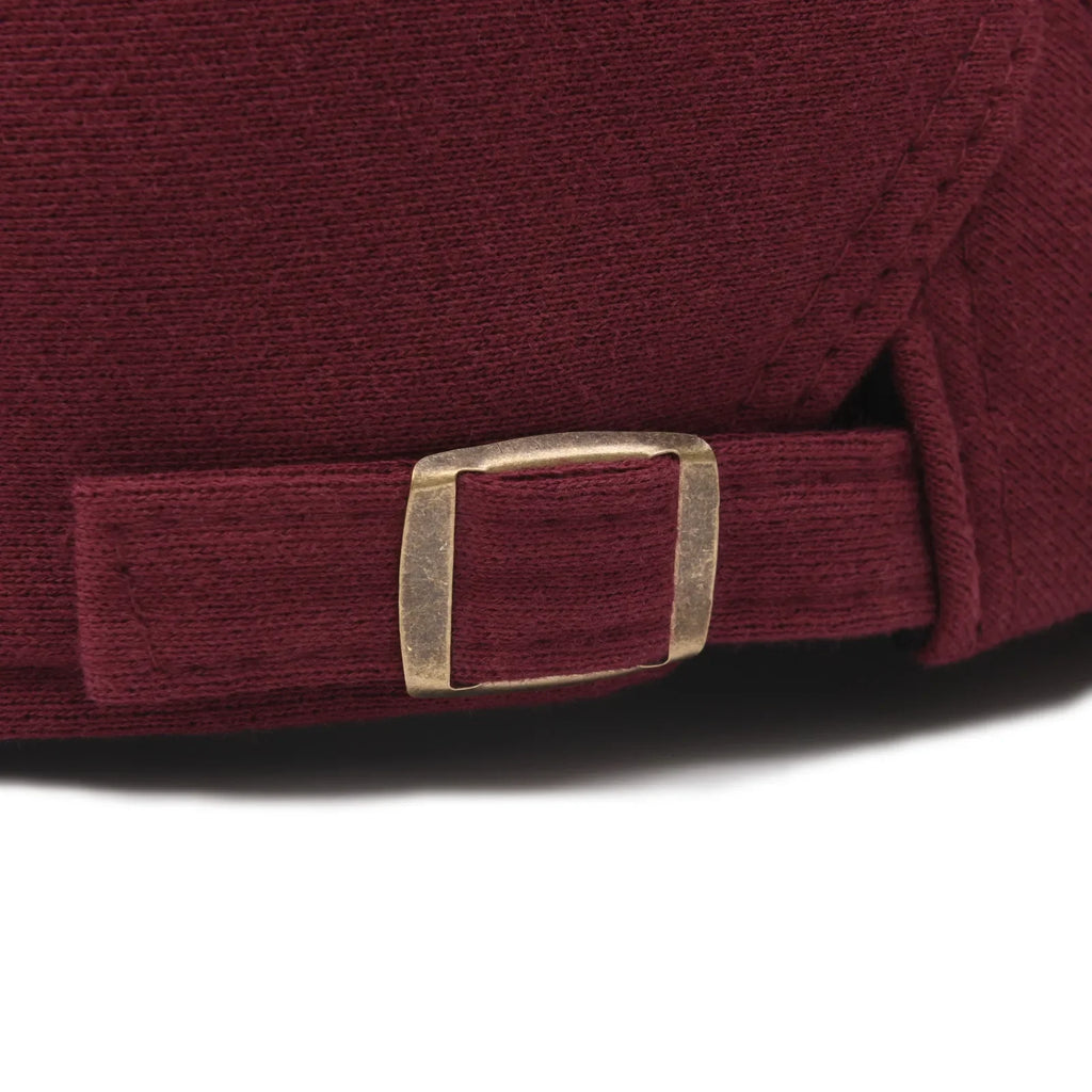 Vancouver Adjustable Plain Cotton Flat Cap