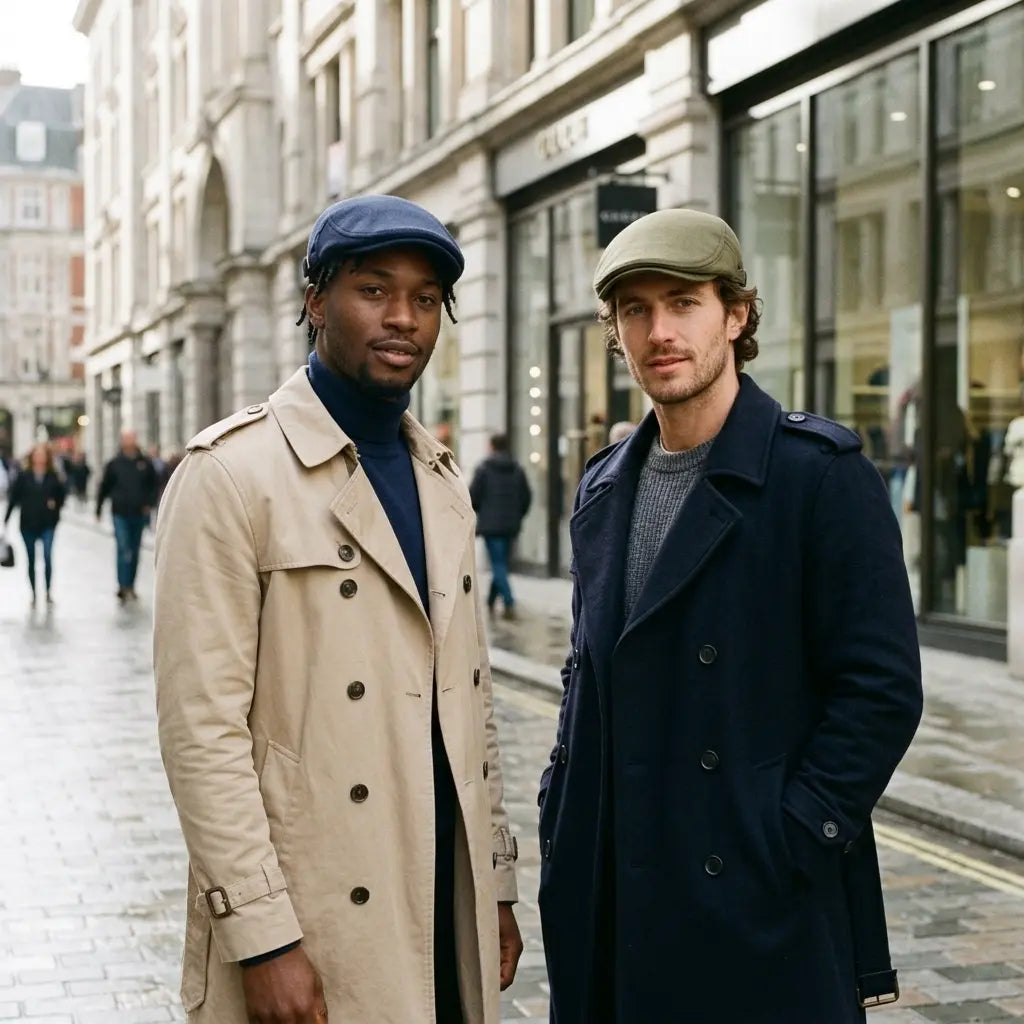 Vancouver Adjustable Plain Cotton Flat Cap