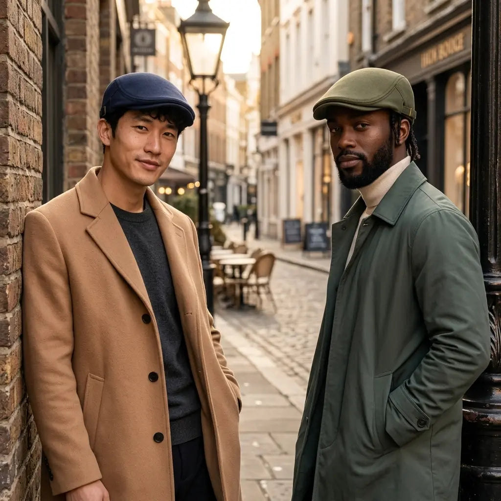 Vancouver Adjustable Plain Cotton Flat Cap