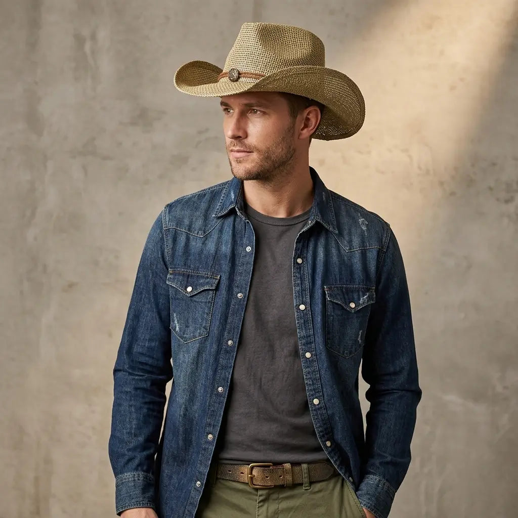 Ventura Straw Cowboy Hat