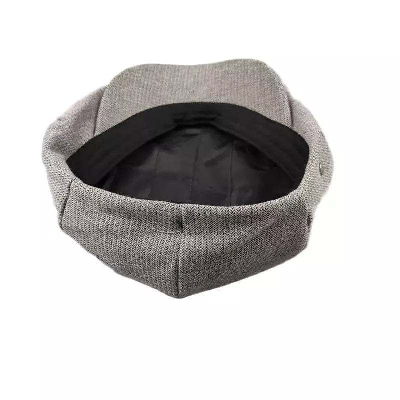 Vermillion Cotton Newsboy Cap