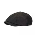 Vermillion Cotton Newsboy Cap