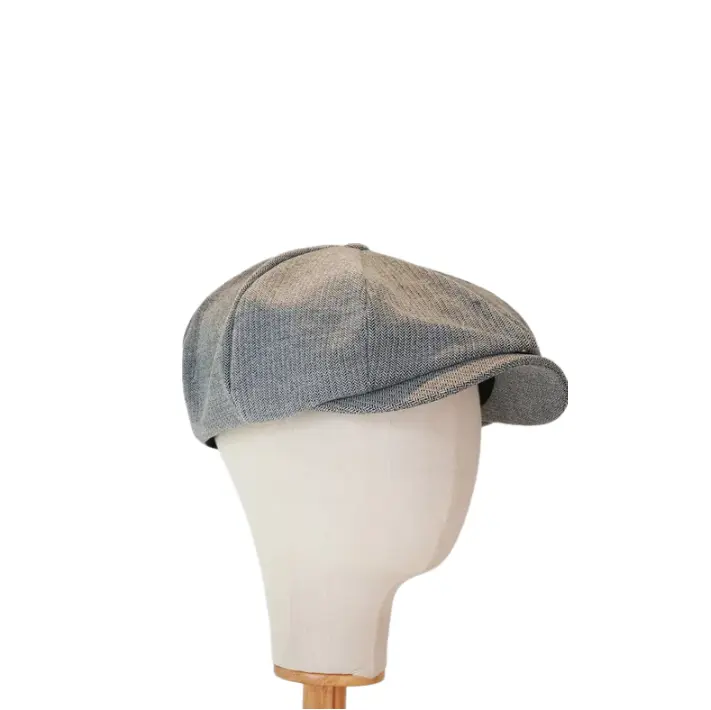 Vermillion Cotton Newsboy Cap