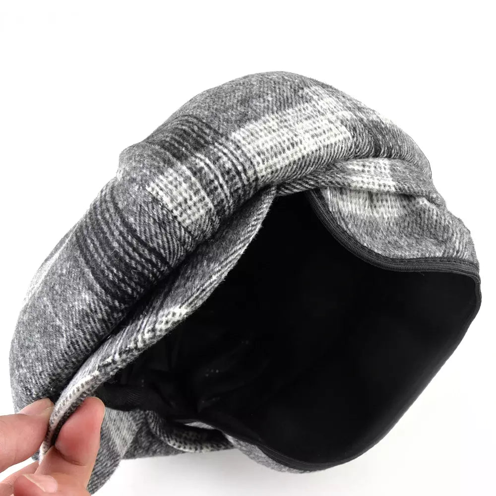 Vermont Tartan Earflaps Newsboy Cap