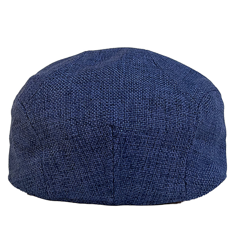 Verona Plain Linen Flat Cap