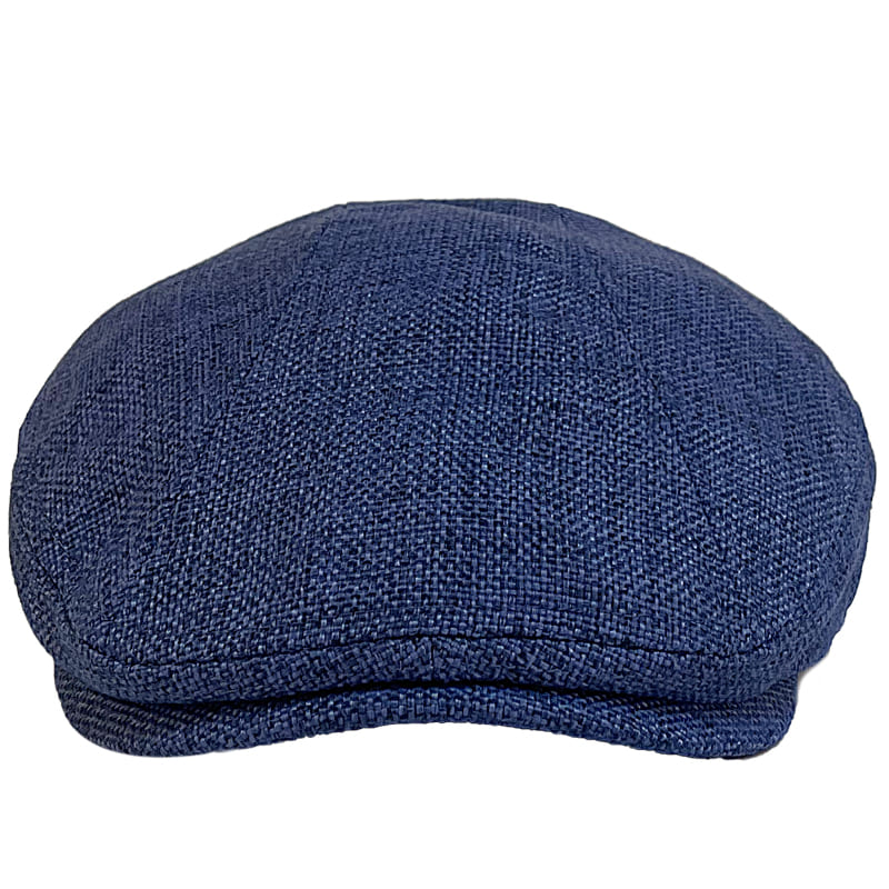 Verona Plain Linen Flat Cap