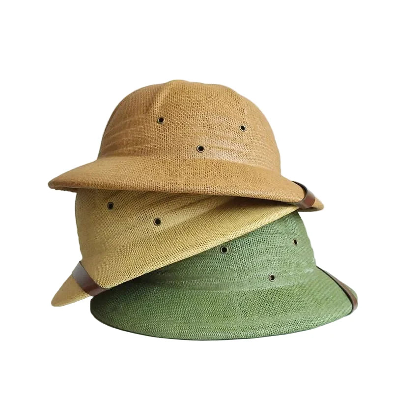 Vietnam War Straw Military Hat