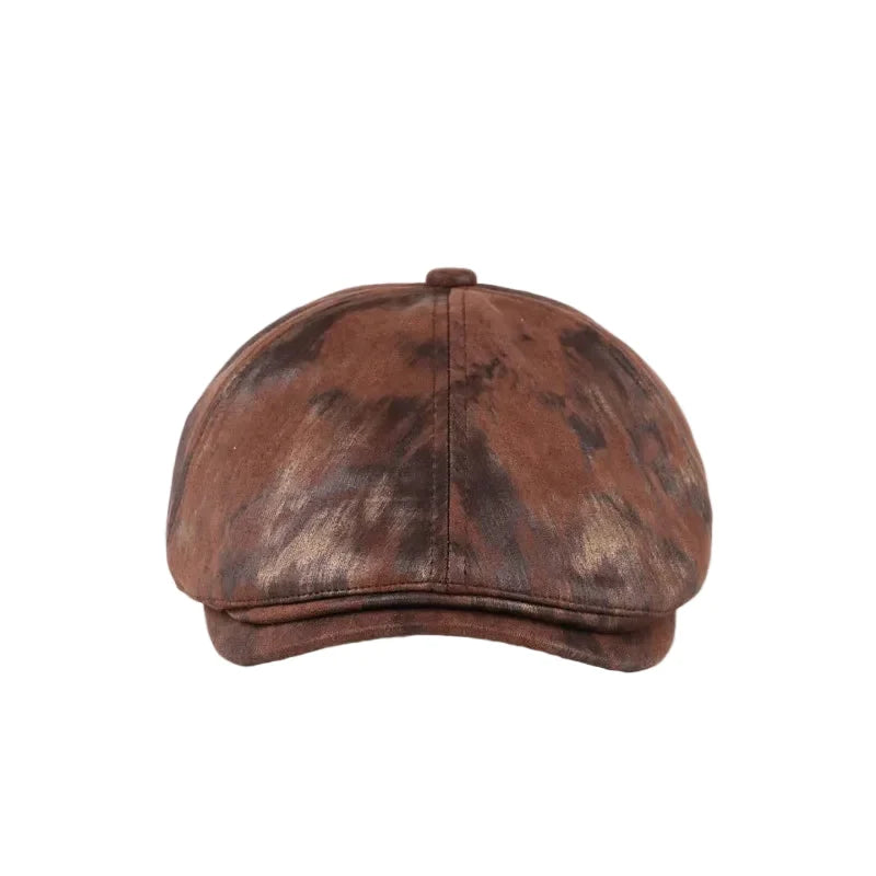 Vintage Tie Dye 6 Panels Newsboy Cap